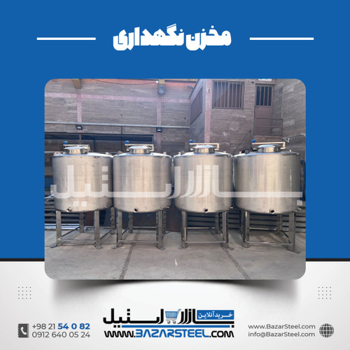 مخزن تکجداره استیل ۷۰۰ لیتری