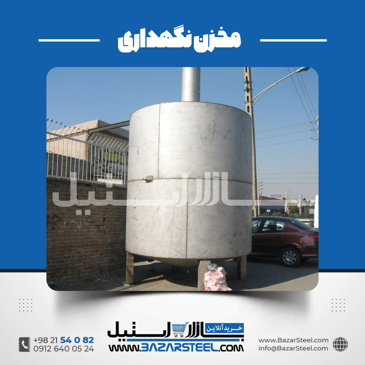 مخزن استیل ۲۰۰۰۰ لیتری صنعتی